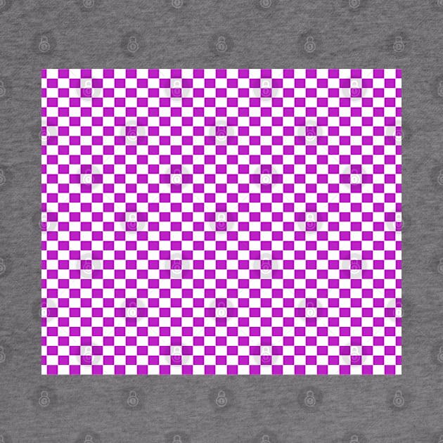 checkered Purple and White by DragonTees